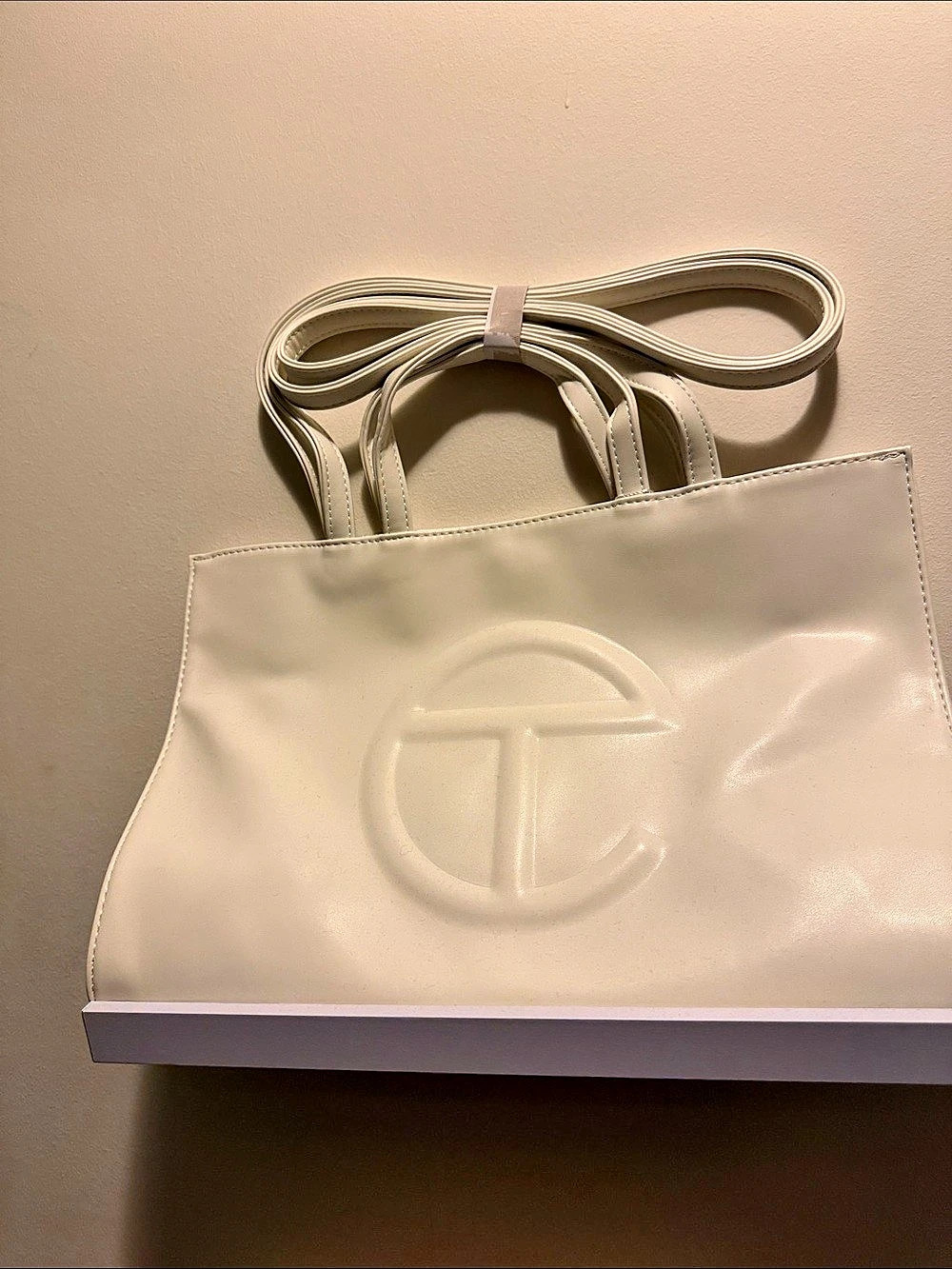 Telfar White Cream Tote M